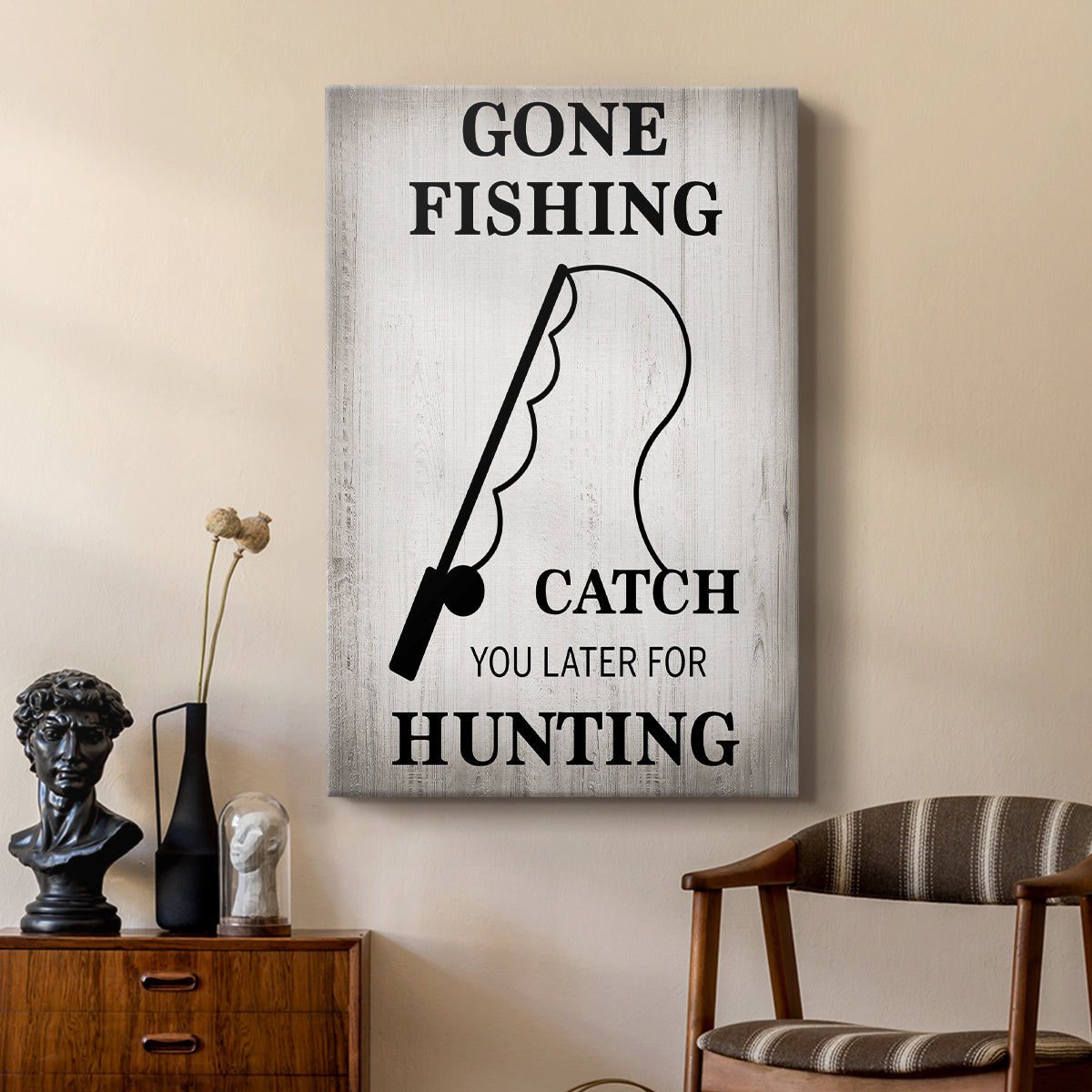 Gone Fishing - Canvas Art Print