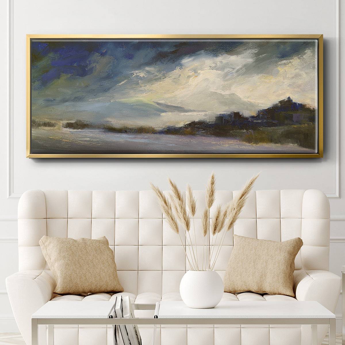 Seaside Sanctuary - Floater Framed Canvas Print
