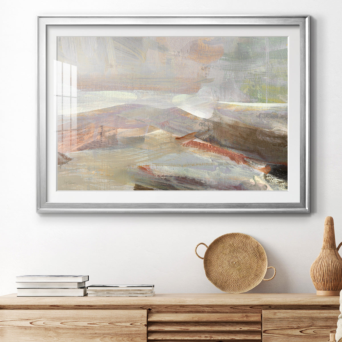 Distant Canyon - Modern Framed Art Print