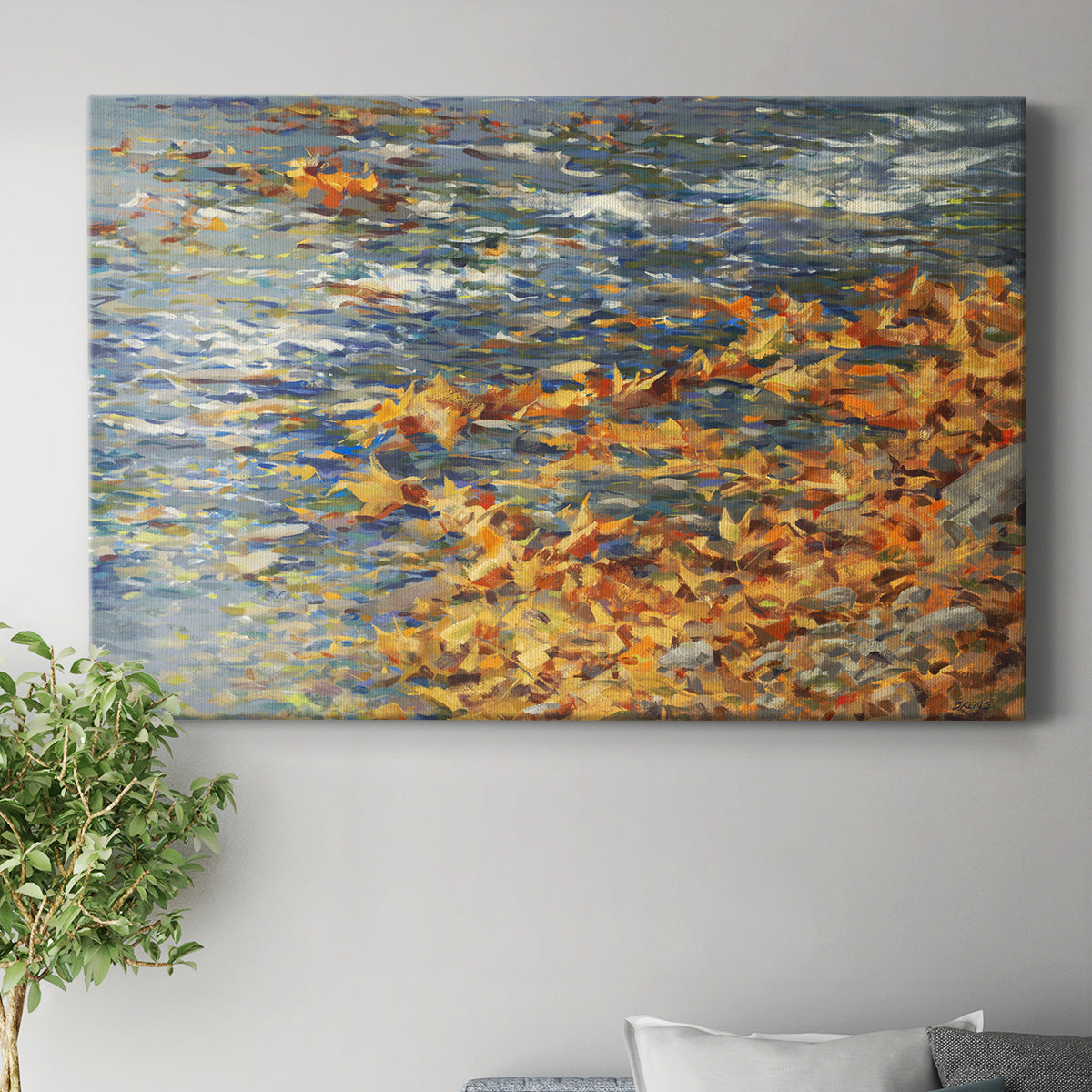 Autumn Creek Premium Gallery Wrapped Canvas - Ready to Hang