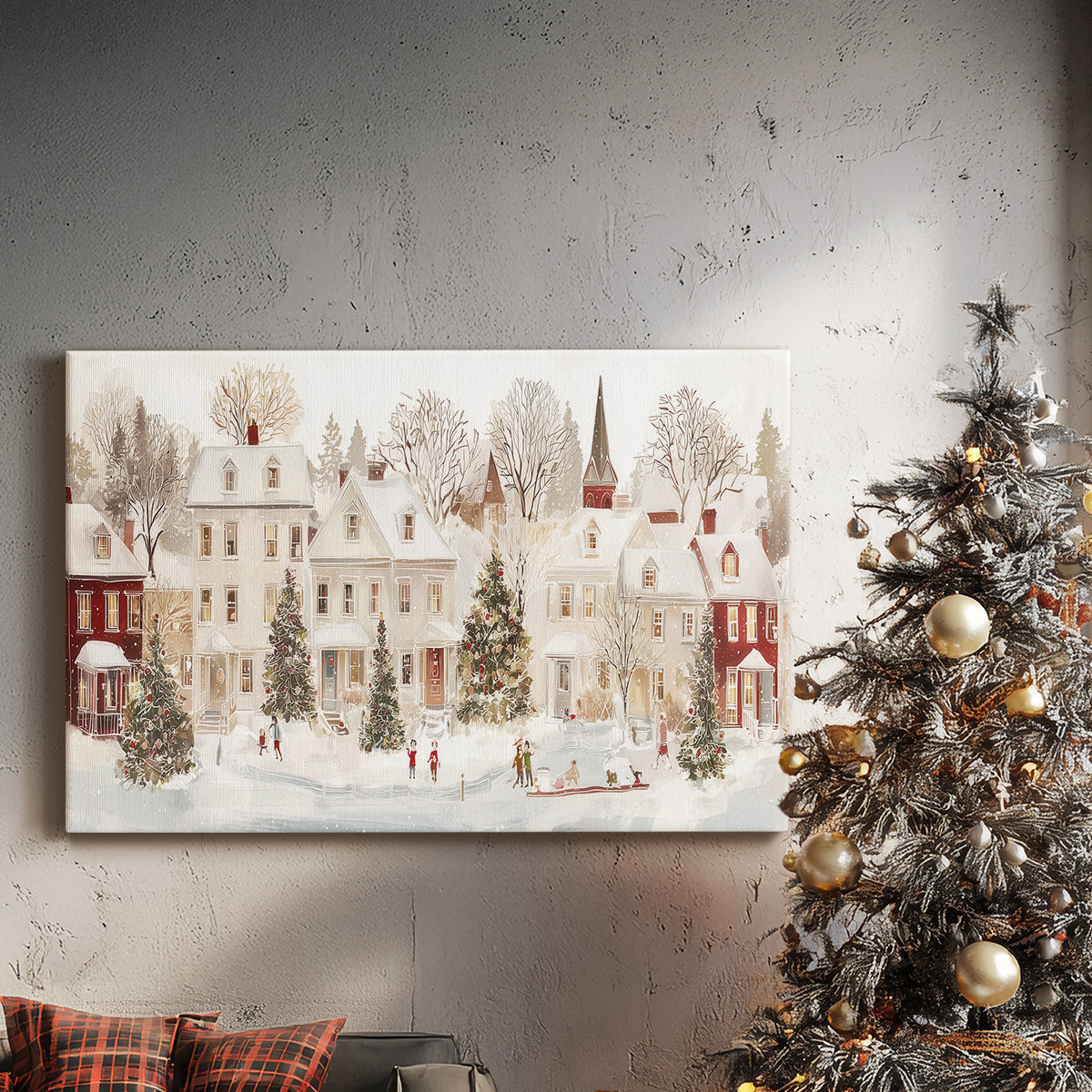 Frostlit Whisper of Midwinter - Canvas Art Print