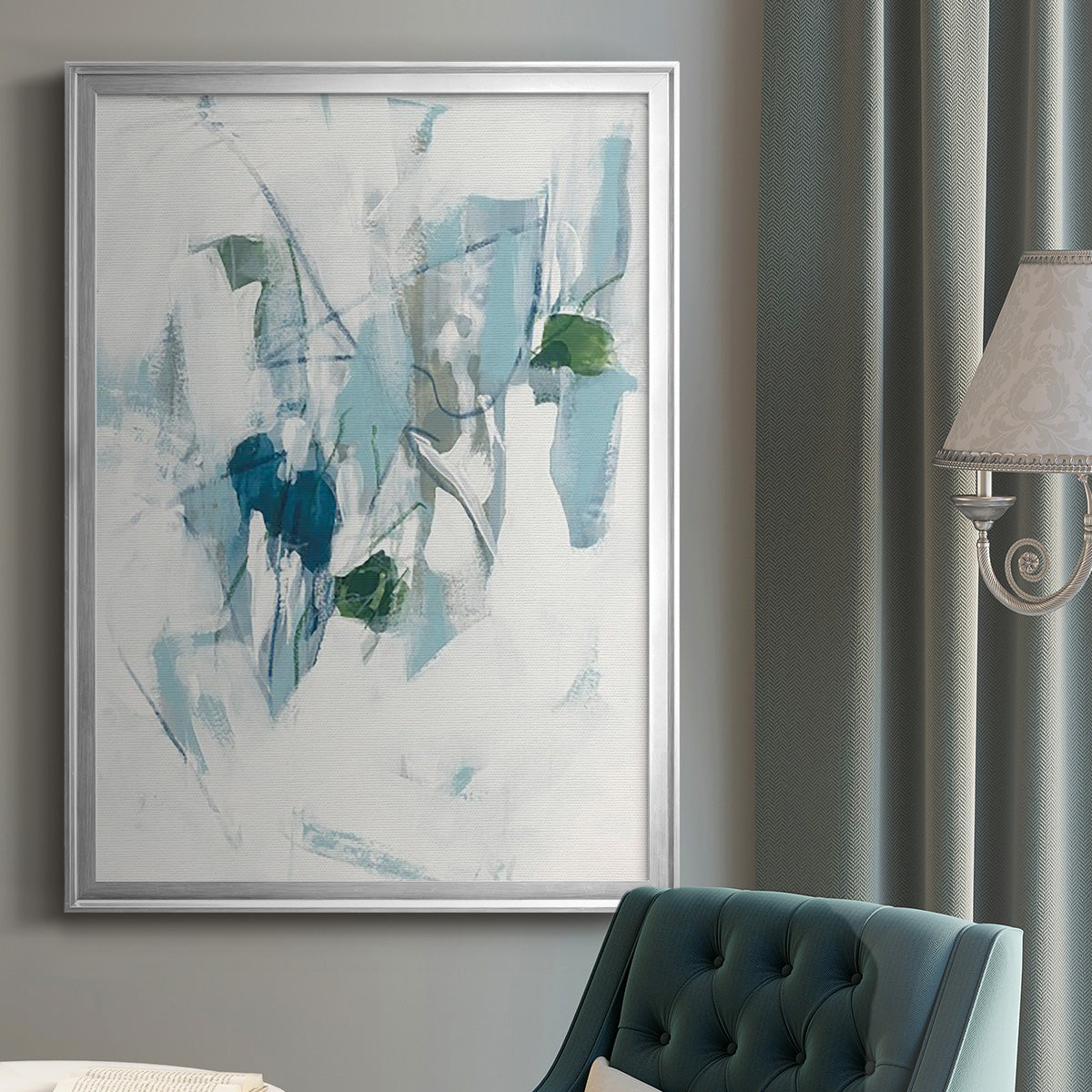 Ice Cavern II - Modern Framed Canvas Print