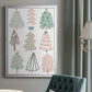 Christmas Tree Sketchbook I - Modern Framed Canvas Print