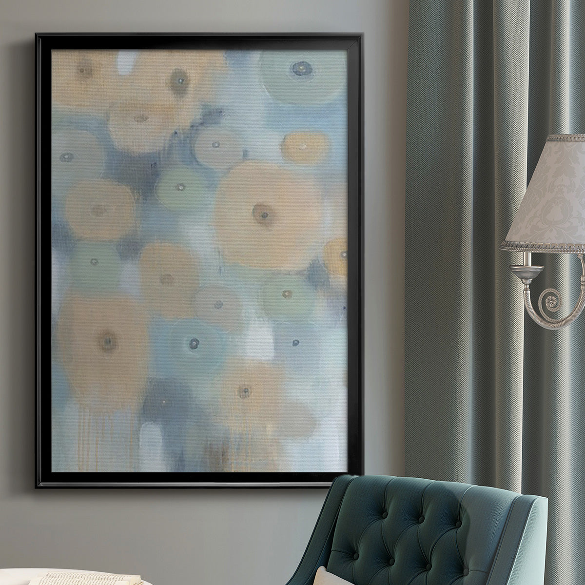 Spinning Wheels I - Modern Framed Canvas Print