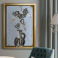 Graphic Flowers in Vase I - Modern Framed Canvas Print