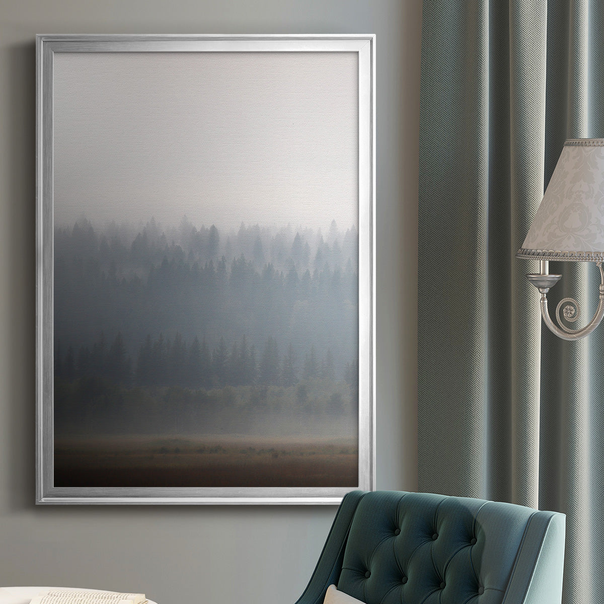 Morning Glow II - Modern Framed Canvas Print