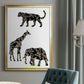 Ornamental Safari Animals III - Modern Framed Canvas Print