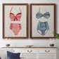 Vintage Swimming III - Premium Framed Canvas 2 Piece Set - Ready to Hang