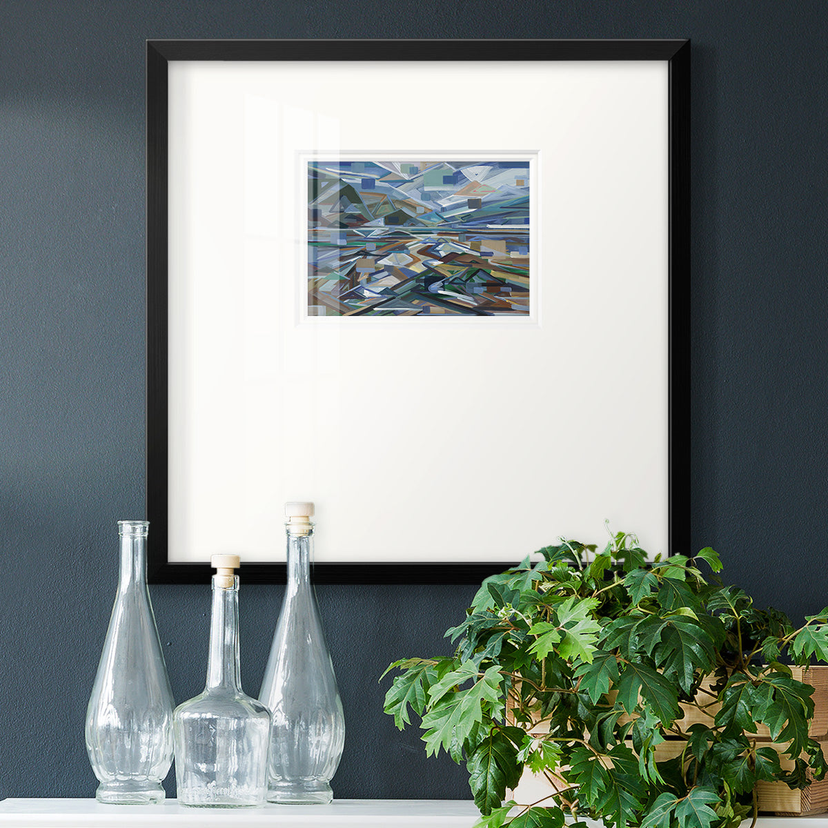 Low Tide- Premium Framed Print Double Matboard