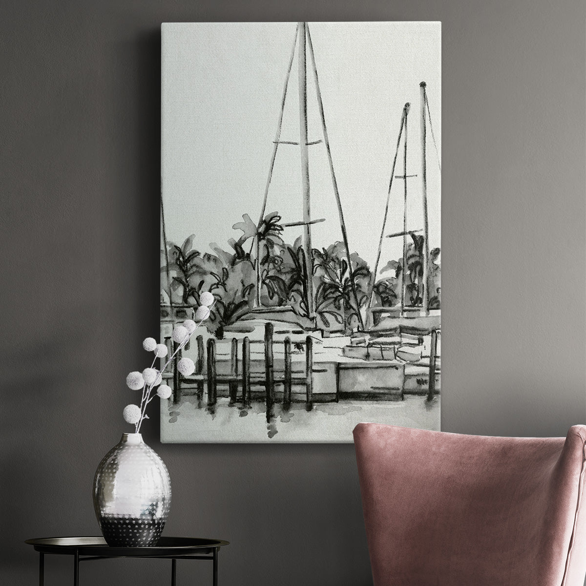 Neutral Tropics I Premium Gallery Wrapped Canvas - Ready to Hang