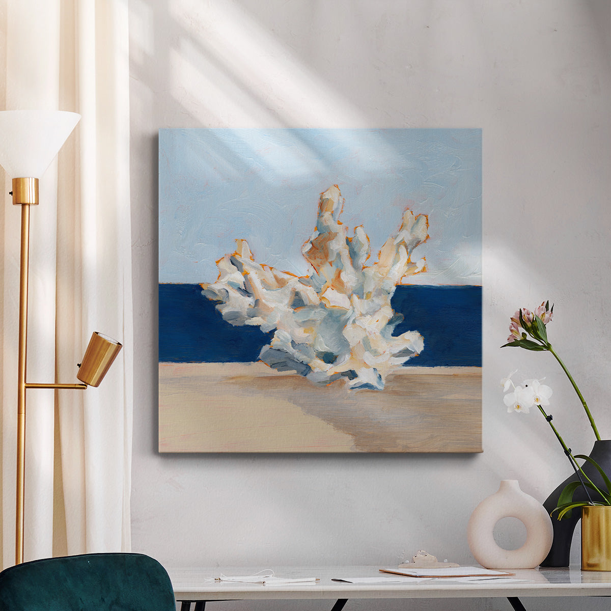 Coral By the Shore IV - Canvas Art Print