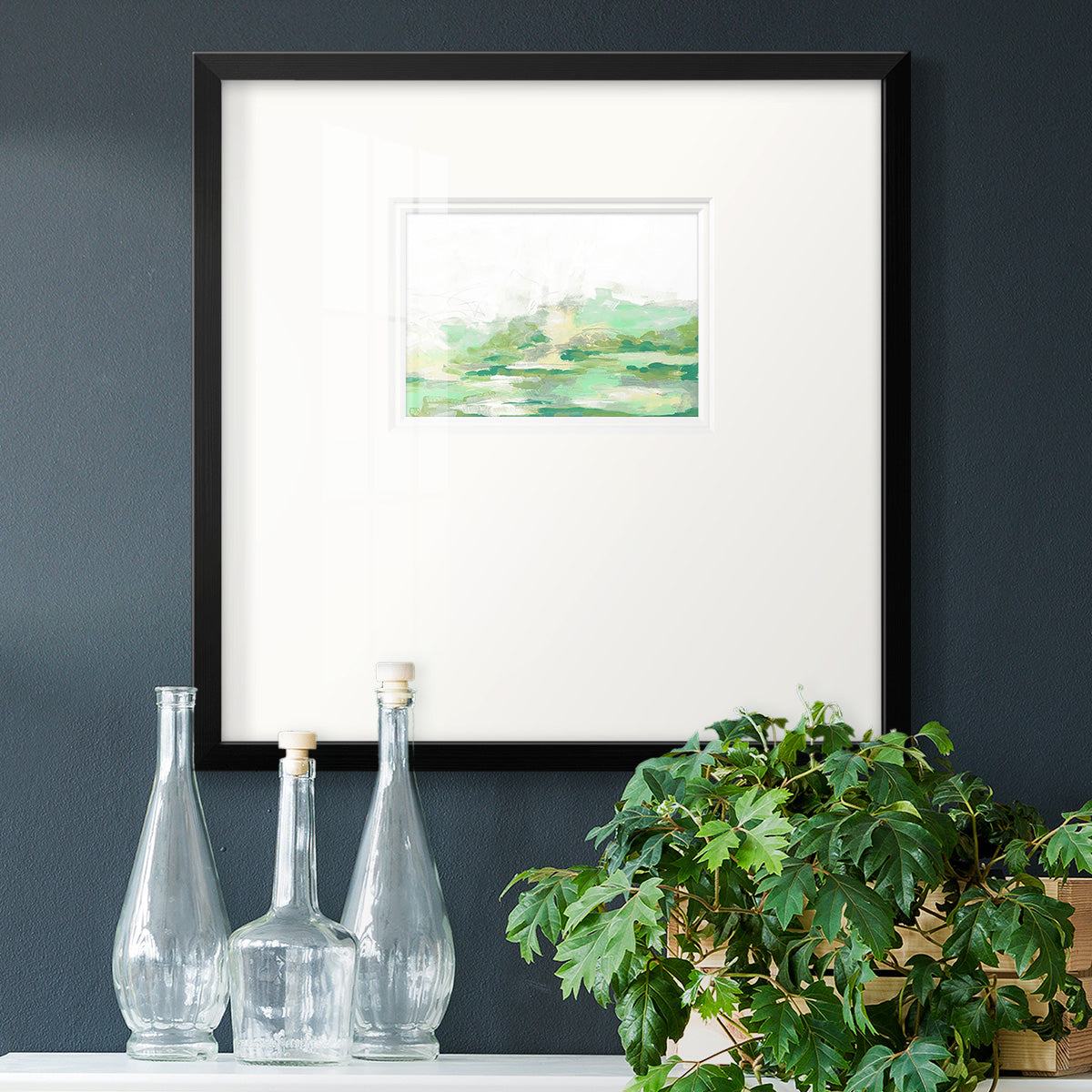 Green Mist Vista II Premium Framed Print Double Matboard