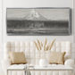 Mount Hood from the Columbia - Floater Framed Canvas Print