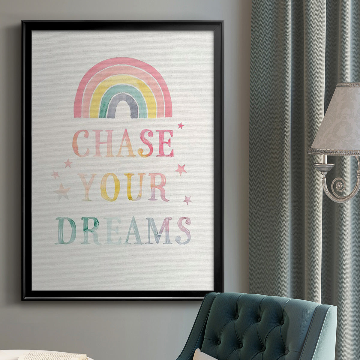 Sweet Unicorn III - Modern Framed Canvas Print