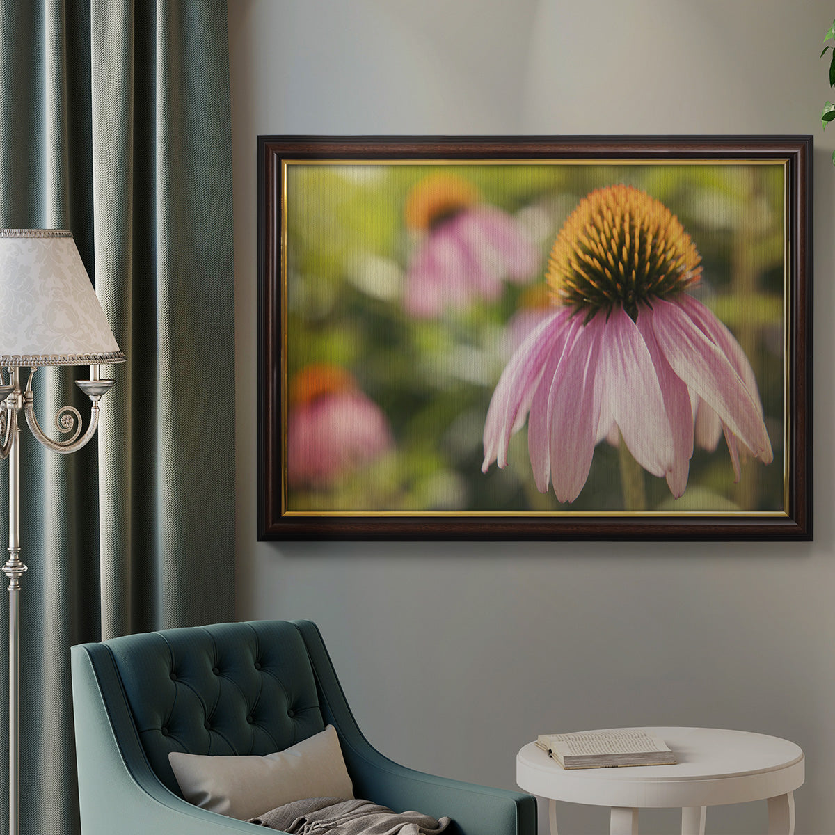 Echinacea Study I Premium Framed Canvas- Ready to Hang