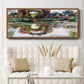Rose Flowered Arches at Giverny, 1913 - Floater Framed Canvas Print