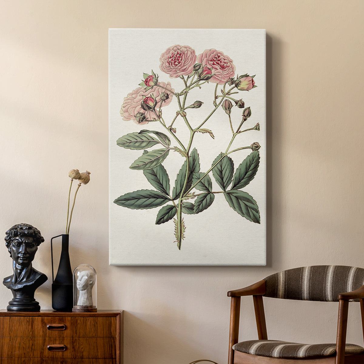 Pink Floral Mix V - Canvas Art Print