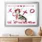 Puppy Valentine Collection A - Modern Framed Art Print