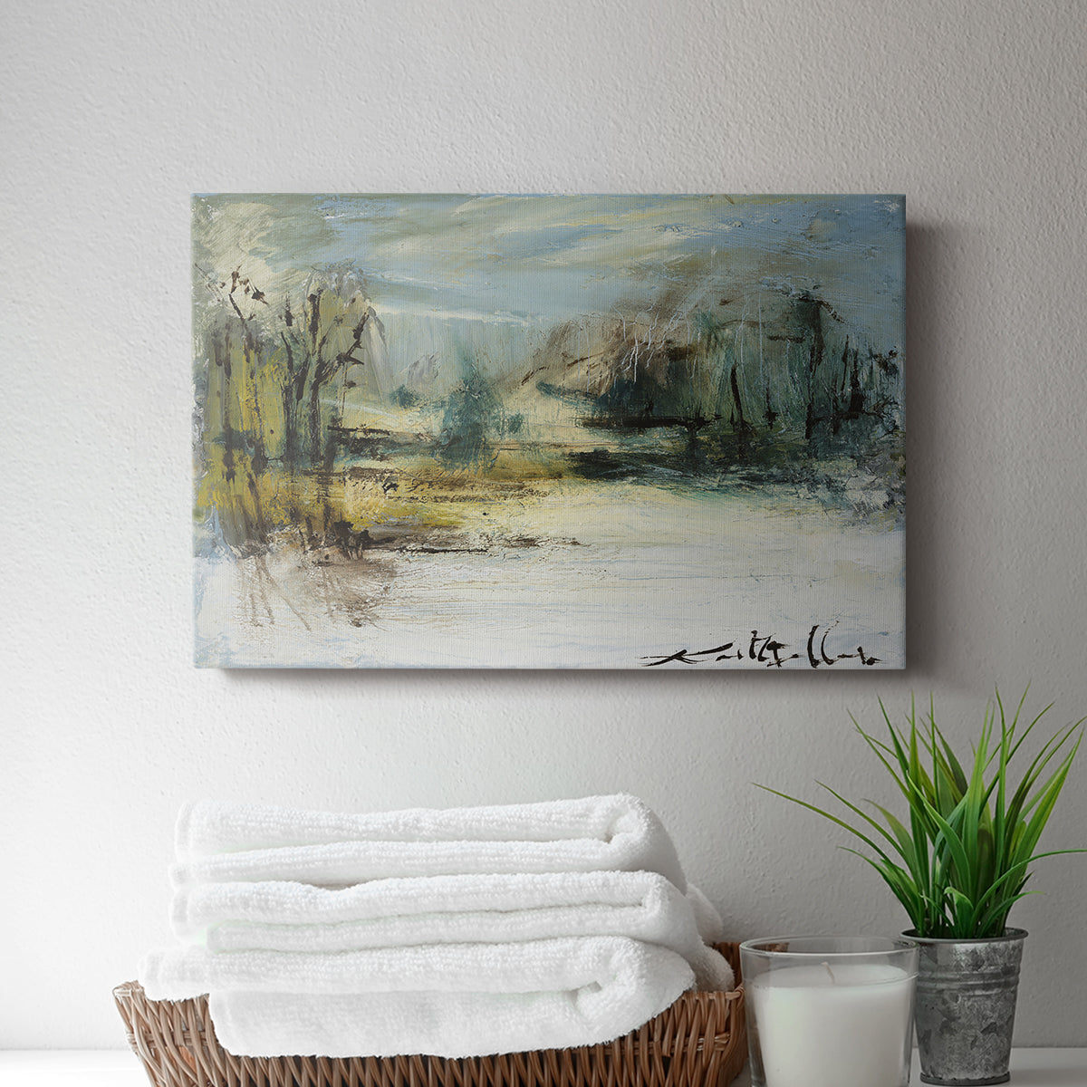 Wintery Horizon II - Canvas Art Print