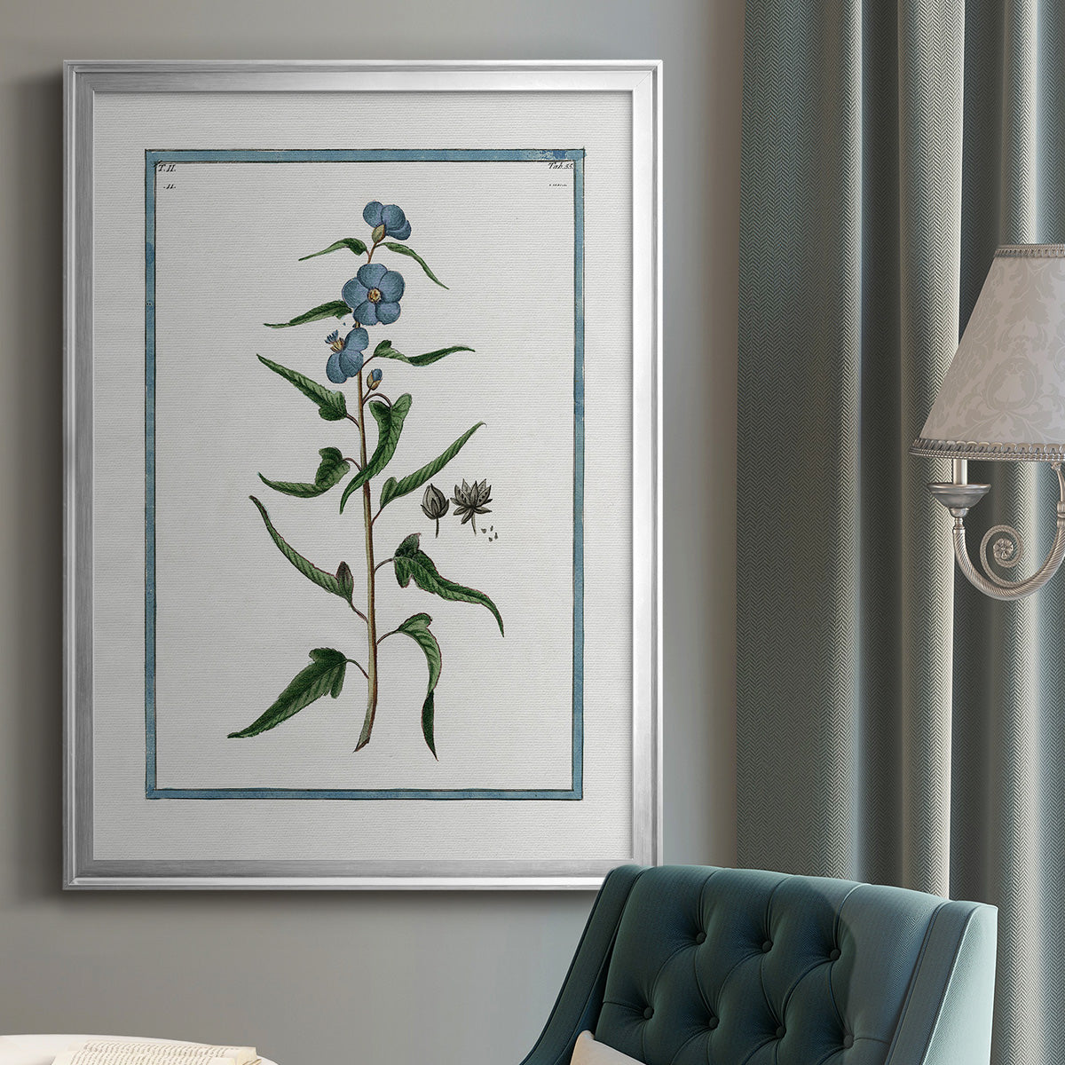 Shabby Chic Botanical I - Modern Framed Canvas Print