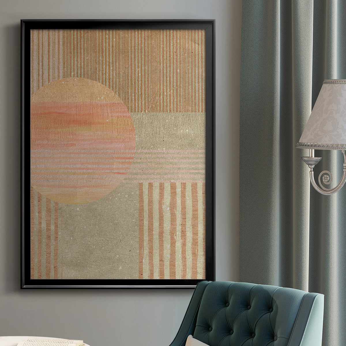 Adobe Sunrise I - Modern Framed Canvas Print