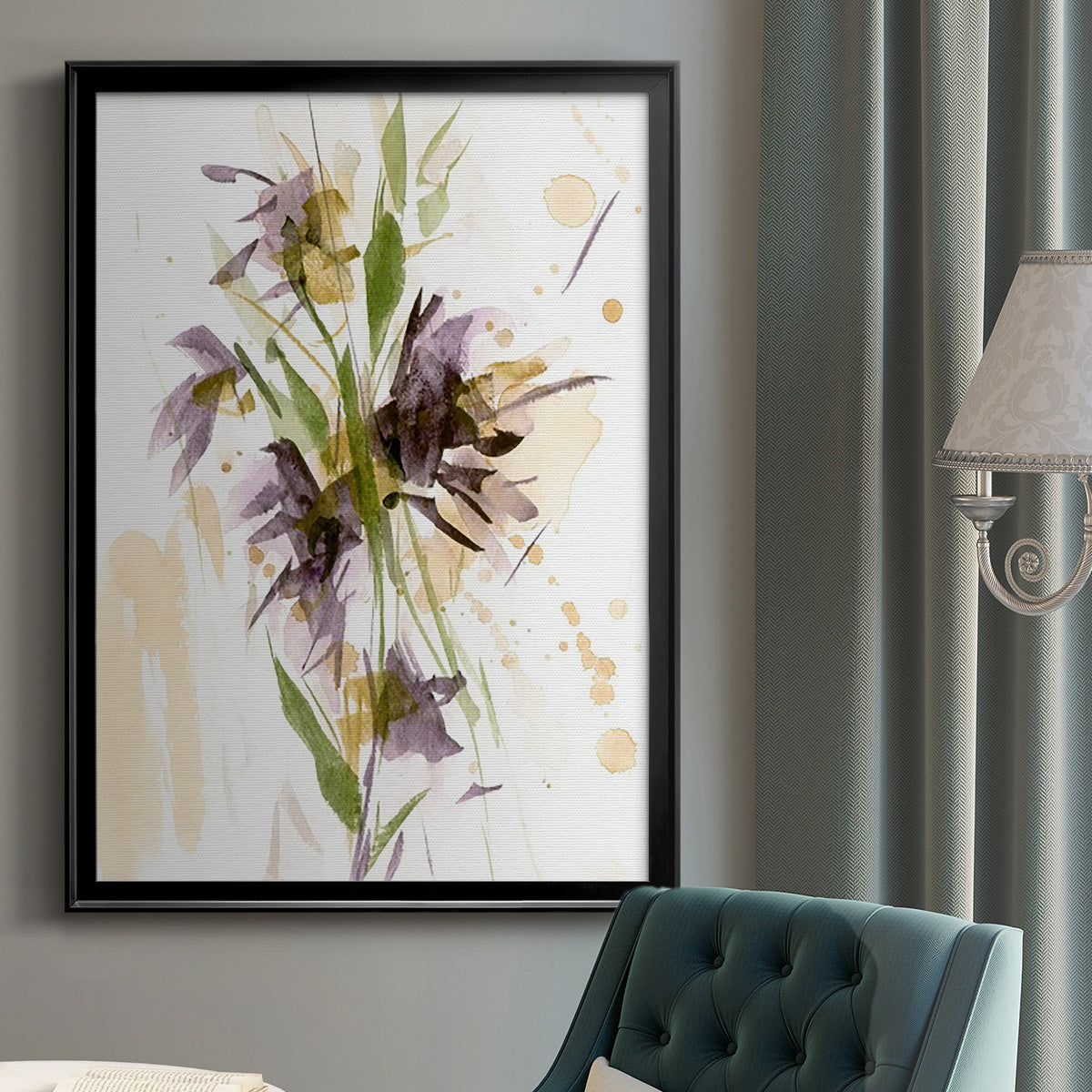 After Rain II - Modern Framed Canvas Print