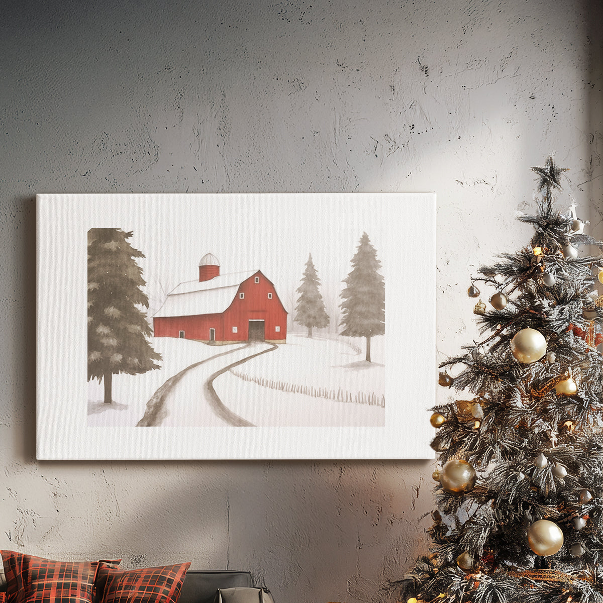 Silver Dawn Lane - Canvas Art Print