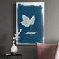 Cyanotype Pressed Leaves II Premium Gallery Wrapped Canvas - Ready to Hang