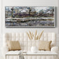 Snow in Vétheuil - Floater Framed Canvas Print