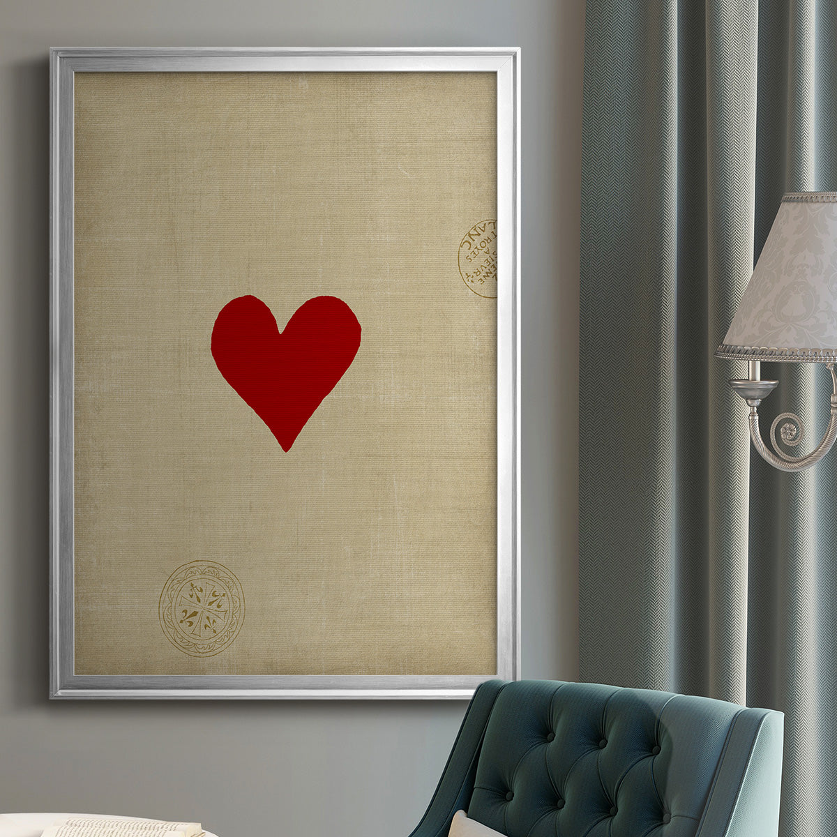 Small Heart - Modern Framed Canvas Print