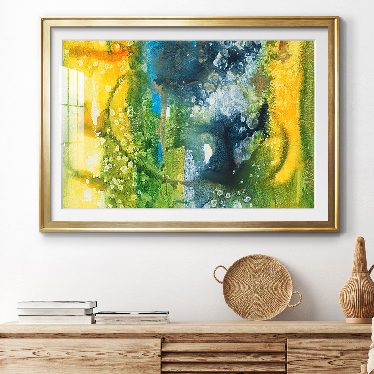 Aquatic Energy III - Modern Framed Art Print