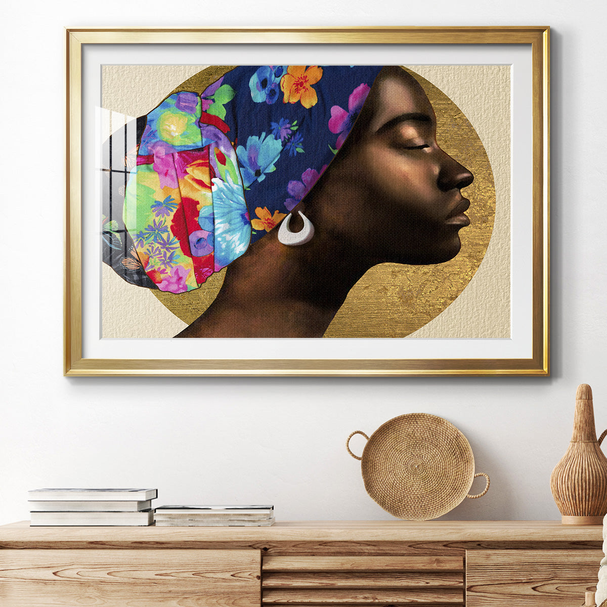 Golden Lady I Premium Framed Print - Ready to Hang