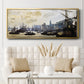 The Port of London, 1871 - Floater Framed Canvas Print
