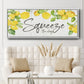 Lemon Squeeze - Floater Framed Canvas Print