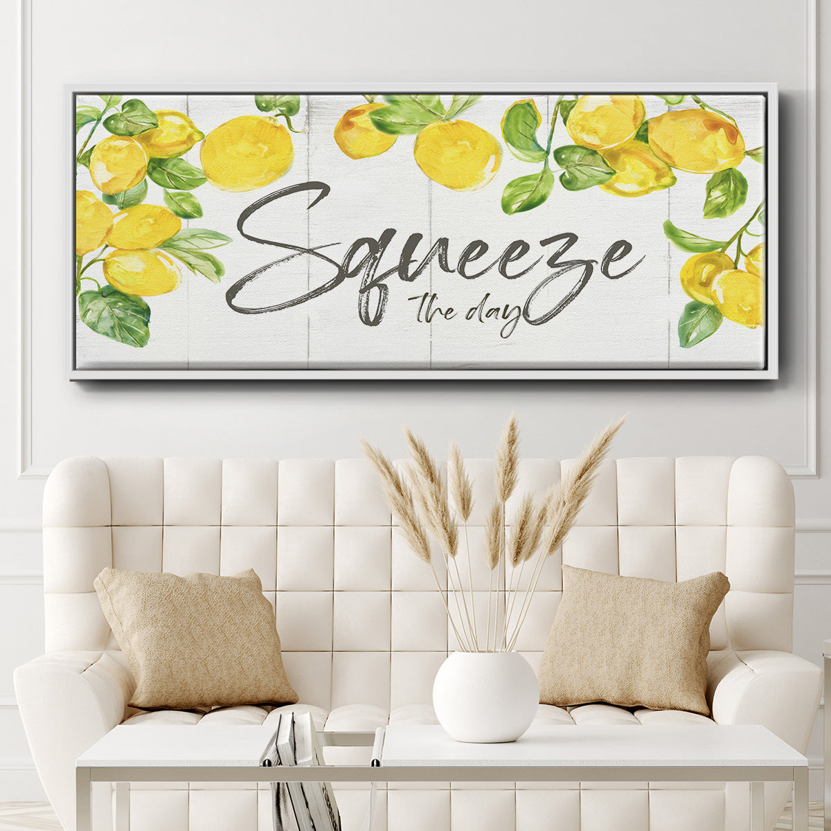 Lemon Squeeze - Floater Framed Canvas Print