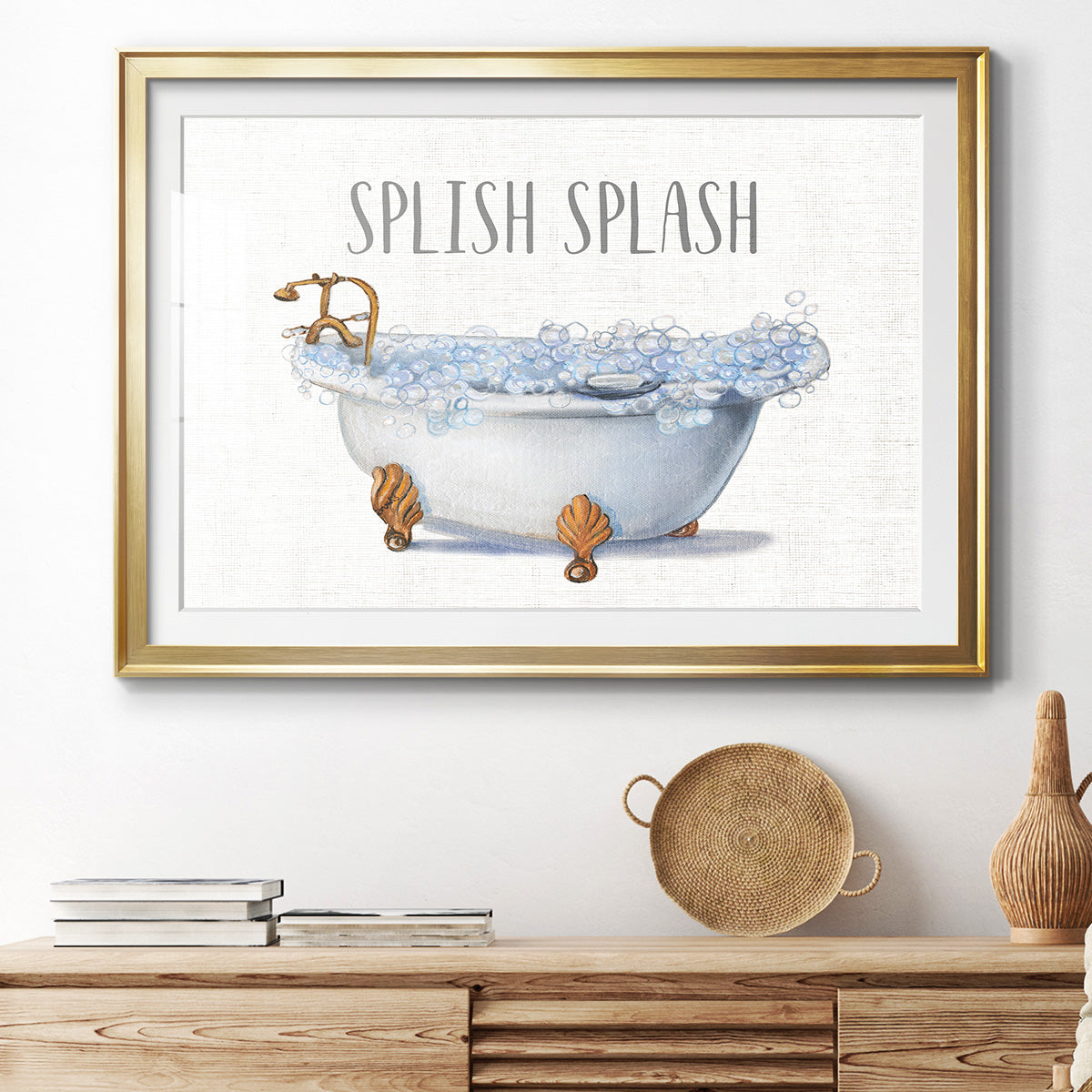 Splish Splash Premium Framed Print - Ready to Hang