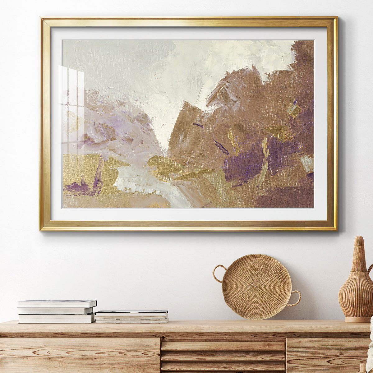 Fall Clearing Variation 2 - Modern Framed Art Print