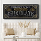 Chocolate - Floater Framed Canvas Print