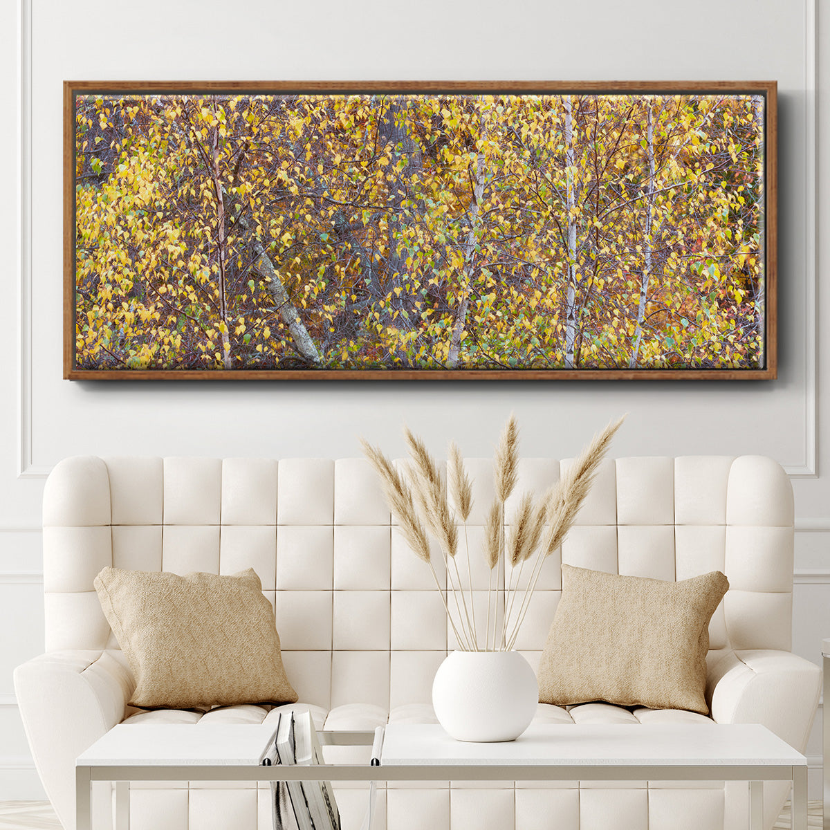 Tree Panorama III - Floater Framed Canvas Print