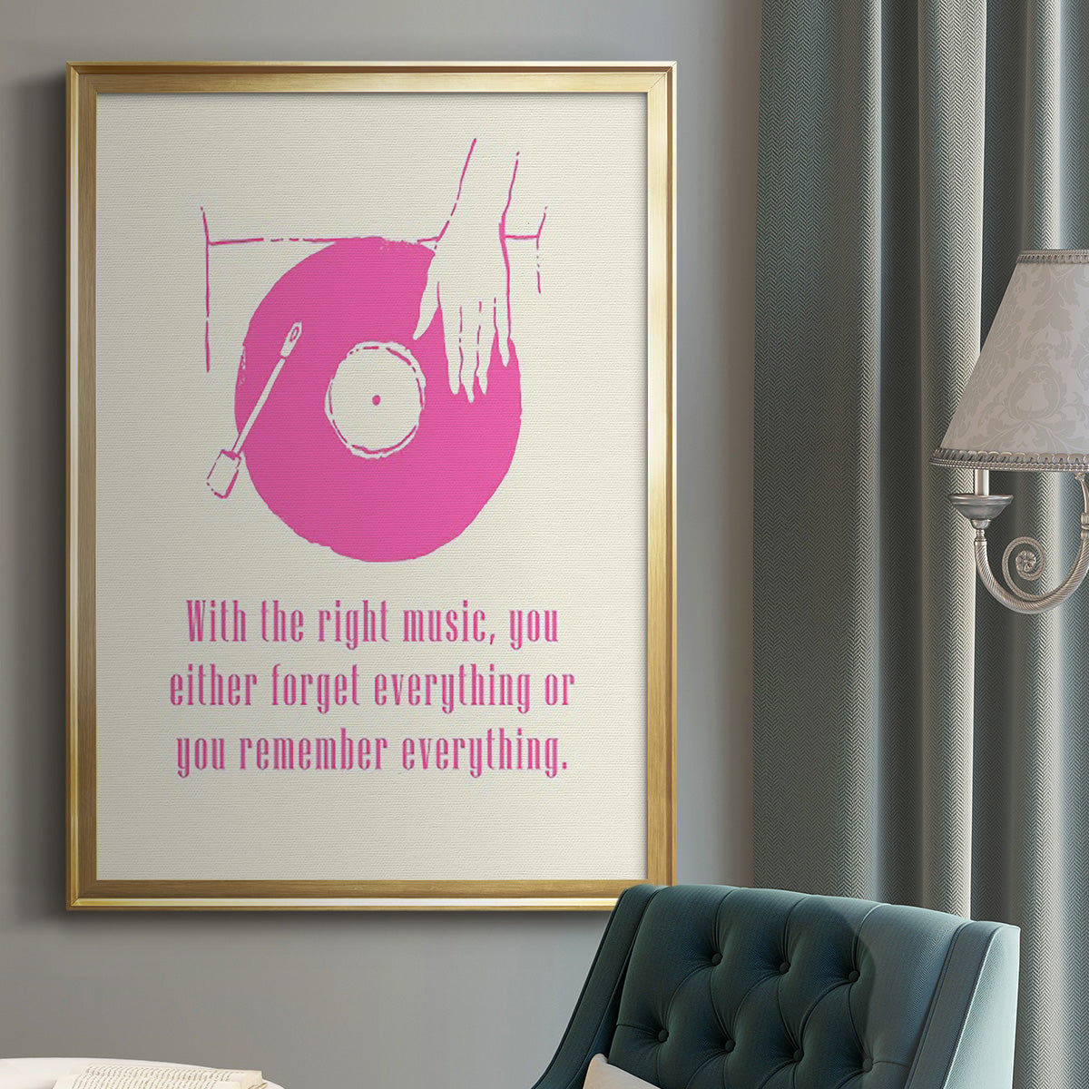 Sweet Melody I - Modern Framed Canvas Print