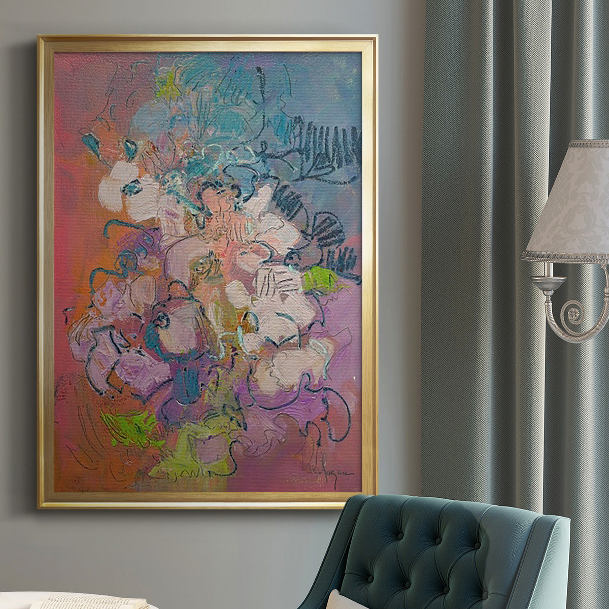 Archipelago - Modern Framed Canvas Print