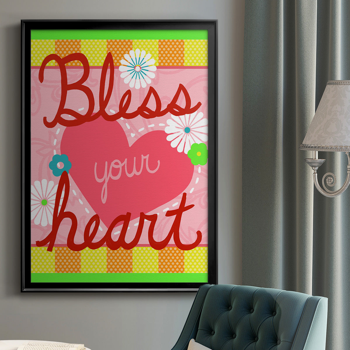 Southern Sayings I - Modern Framed Canvas Print