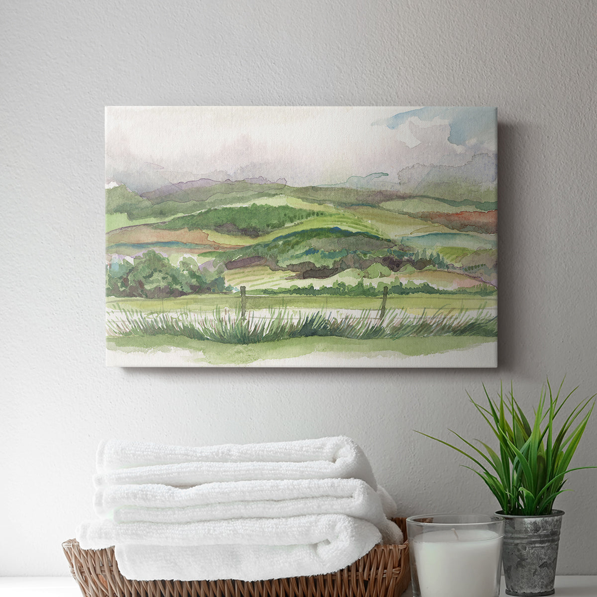 Bennachie Rain I - Canvas Art Print