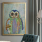 Fantastic Florals Owl - Modern Framed Canvas Print