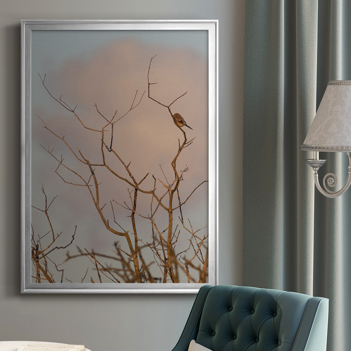 At Dawn - Modern Framed Canvas Print