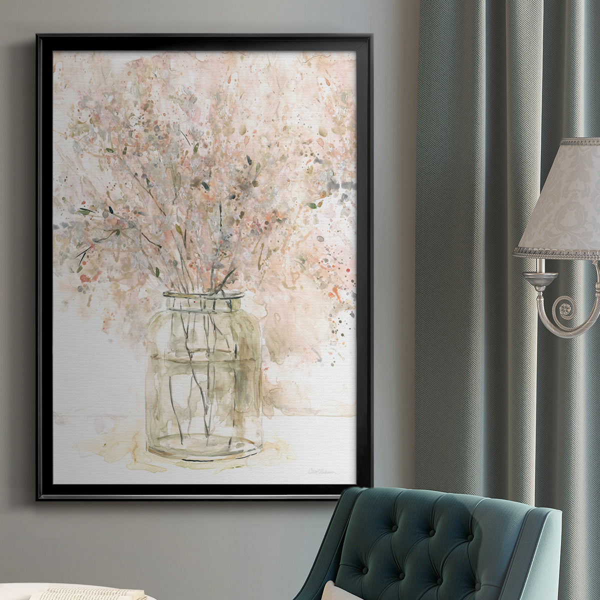 Delicate Arrangement II - Modern Framed Canvas Print