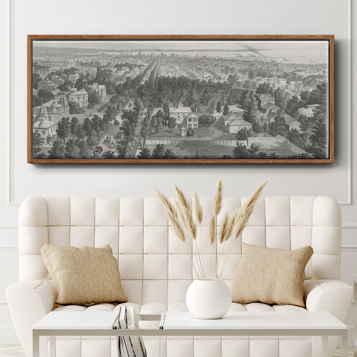 City of Buffalo - Floater Framed Canvas Print
