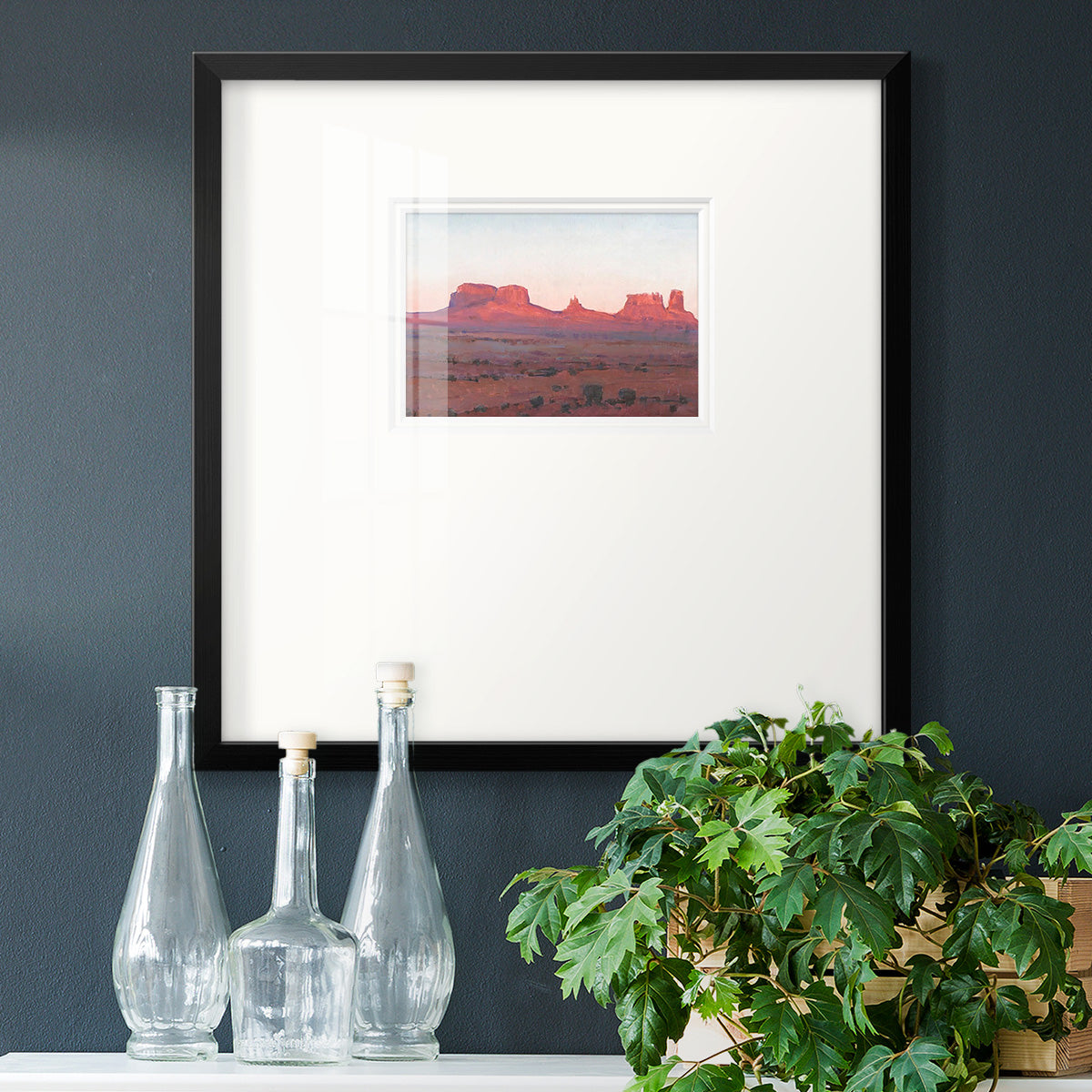 Red Rocks at Dusk II Premium Framed Print Double Matboard