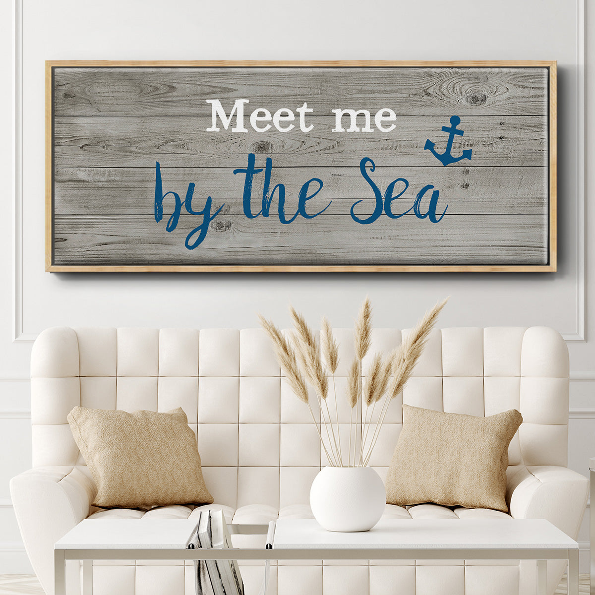 Meet Me - Floater Framed Canvas Print