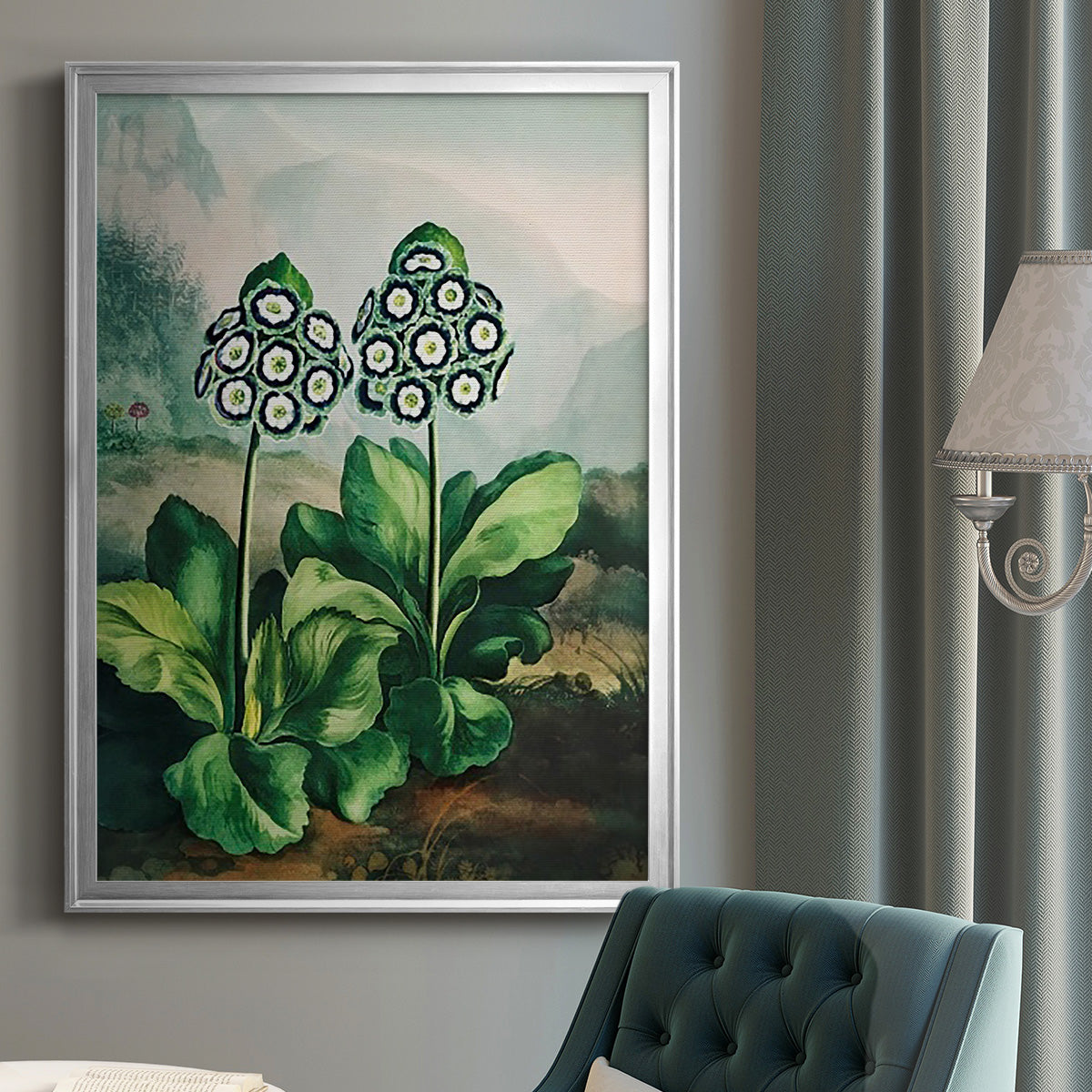 Temple of Flora XI - Modern Framed Canvas Print